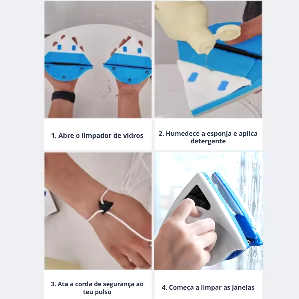 CrystalClean™ – Limpador Magnético de Vidros – [PROMOÇÃO DISPONÍVEL SÓ HOJE]