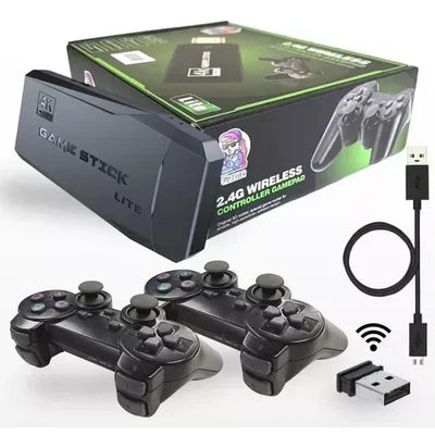 Game Stick Retro 4K - Com 10.000 Jogos + 2 Comandos de Oferta  - [PROMOÇÃO DISPONÍVEL SÓ HOJE]