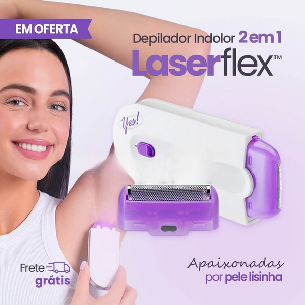 LaserFlex™ Depilador Indolor 2 em 1 -  [PROMOÇÃO DISPONÍVEL SÓ HOJE]