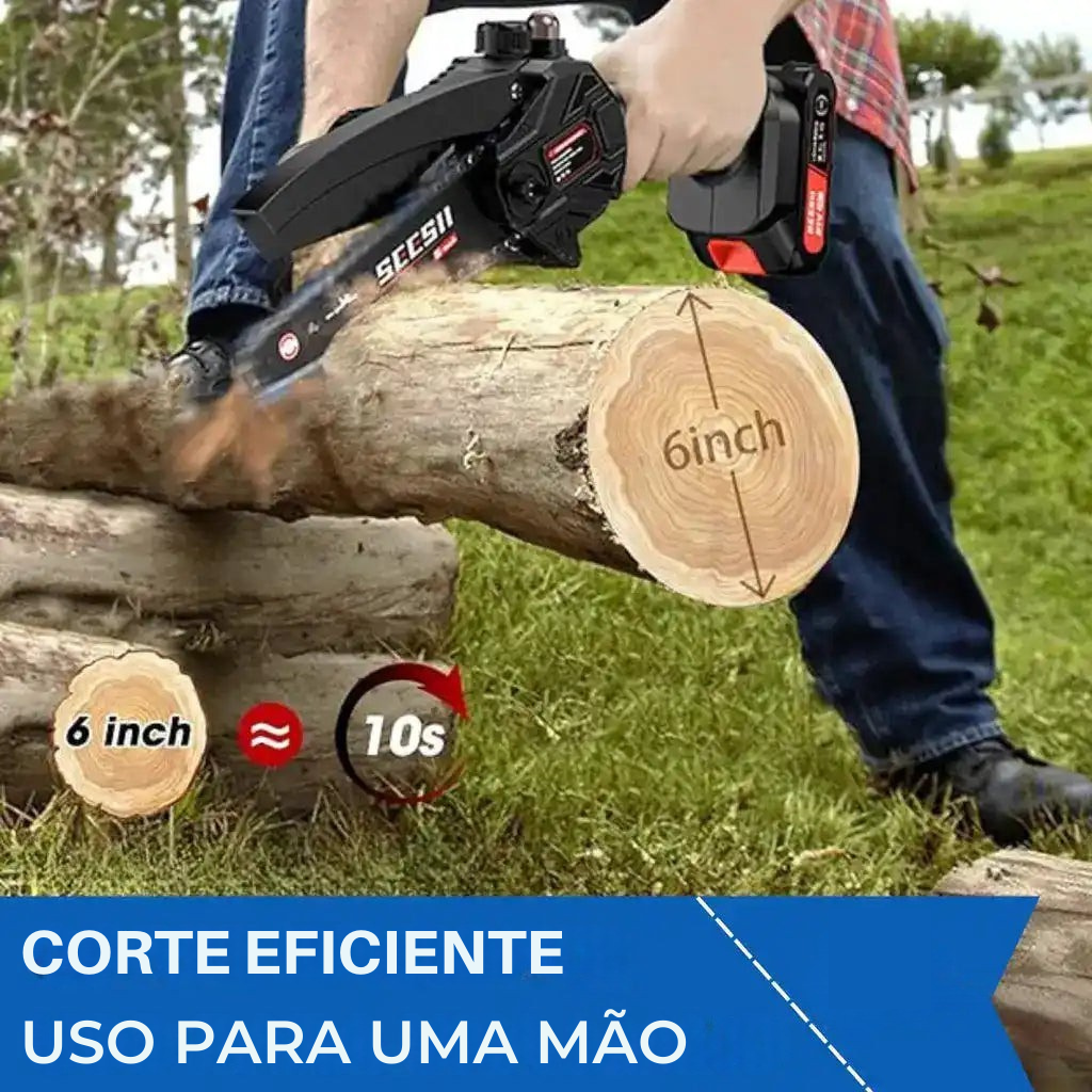 PowerCut™ Mini Motosserra Sem Fios com 2 Baterias - ENVIO GRÁTIS - [PROMOÇÃO DISPONÍVEL APENAS HOJE]