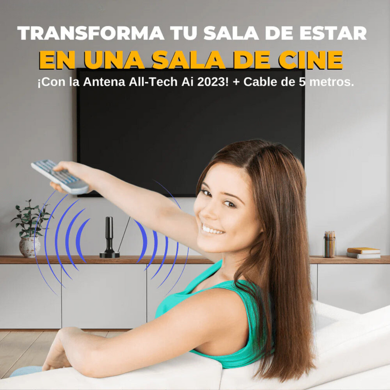 Antena HDTV TDT [MUCHOS CANALES]  - Funciona en todos los televisores