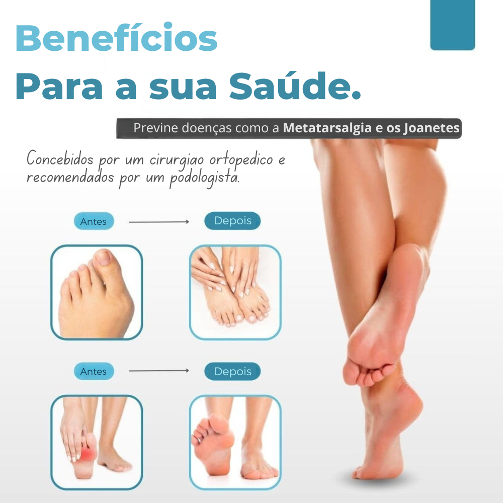 OrthoPad™ – Alivia a dor causada por joanetes e dedos tortos