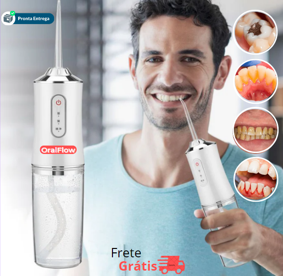 OralFlow™ Irrigador Dental + Kit de Acessórios Grátis! - [PROMOÇÃO DISPONÍVEL APENAS HOJE]