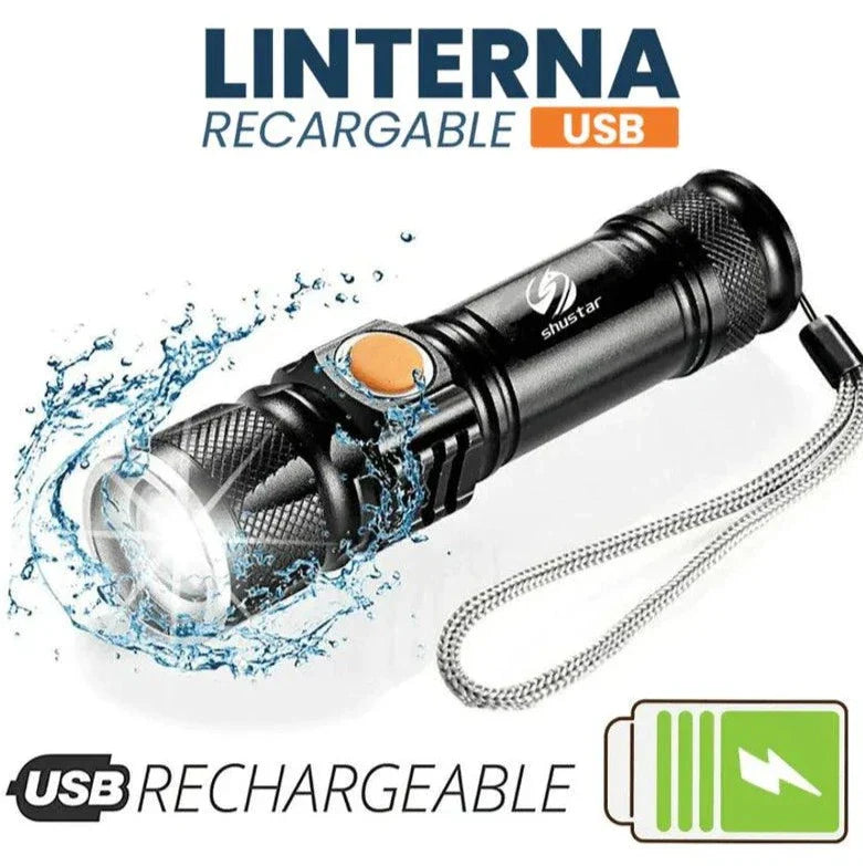 Linterna Táctica TitanioPro™ - [PROMOCIÓN DISPONIBLE SOLO HOY]