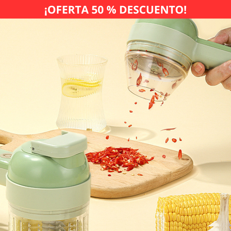 ChefMágico 4D - Triturador Inalámbrico para Alimentos - [PROMOCIÓN DISPONIBLE SOLO HOY]