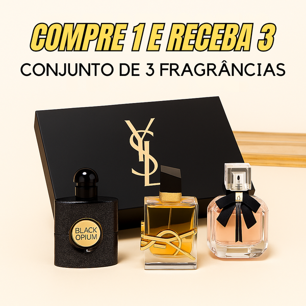 3 Perfumes Tipo Yves pelo Preço de 1 – Edição Limitada para Mulheres – [PROMOÇÃO DISPONÍVEL SÓ HOJE]