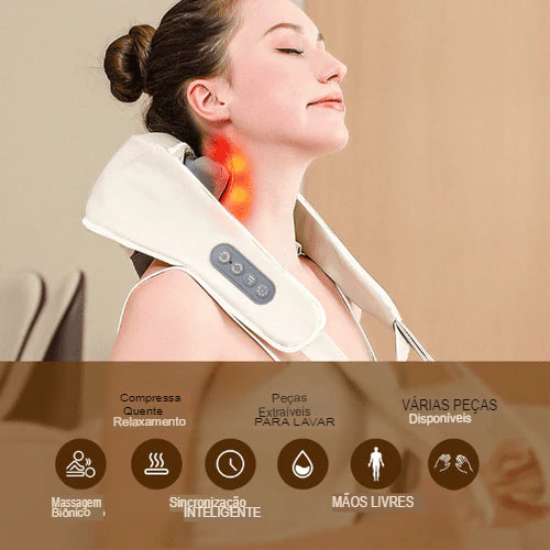 RelaxPro: Massageador de Pescoço e Ombros  - [PROMOÇÃO DISPONÍVEL SÓ HOJE]