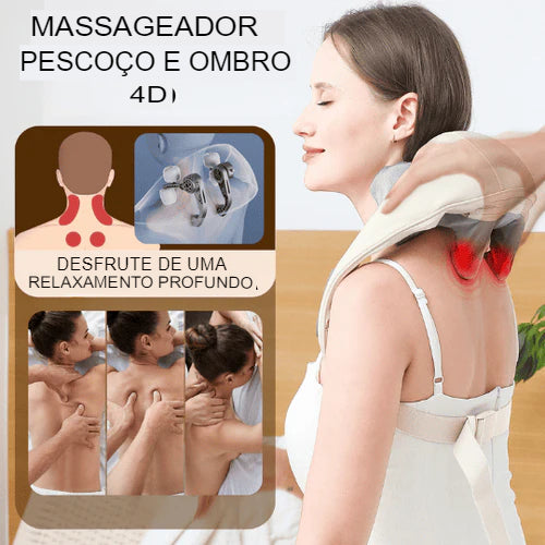 RelaxPro: Massageador de Pescoço e Ombros  - [PROMOÇÃO DISPONÍVEL SÓ HOJE]