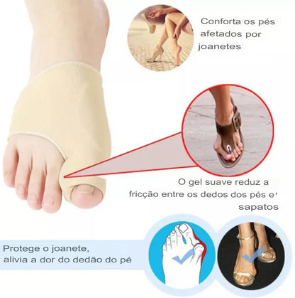 ComfortToe™ Corretor (1 Par) de Joanetes Ortopédicos - [PROMOÇÃO DISPONÍVEL SÓ HOJE]