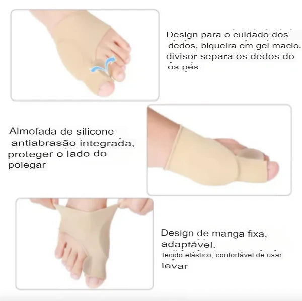 ComfortToe™ Corretor (1 Par) de Joanetes Ortopédicos - [PROMOÇÃO DISPONÍVEL SÓ HOJE]