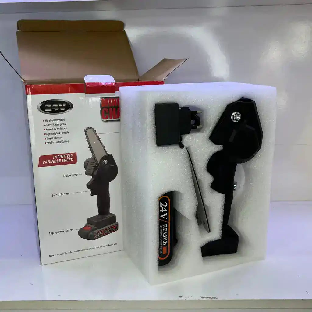 PowerCut™ Mini Motosserra Sem Fios com 2 Baterias - ENVIO GRÁTIS - [PROMOÇÃO DISPONÍVEL APENAS HOJE]