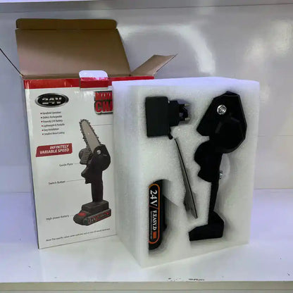 PowerCut™ Mini Motosserra Sem Fios com 2 Baterias - ENVIO GRÁTIS - [PROMOÇÃO DISPONÍVEL APENAS HOJE]